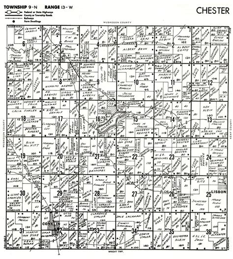 Old Plat Maps — 1864, 1876, 1897, 1955, and 1965-66 | Chester Township