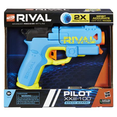 Buy NerfRival Pilot XXIII-100 Blaster, Break-Barrel Load, T-Bar Priming, 2 Nerf Rival Accu ...