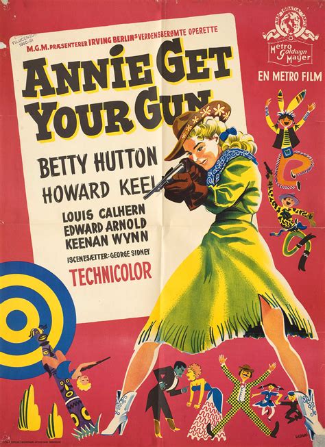 Annie Get Your Gun 1951 Danish A1 Poster - Posteritati Movie Poster Gallery