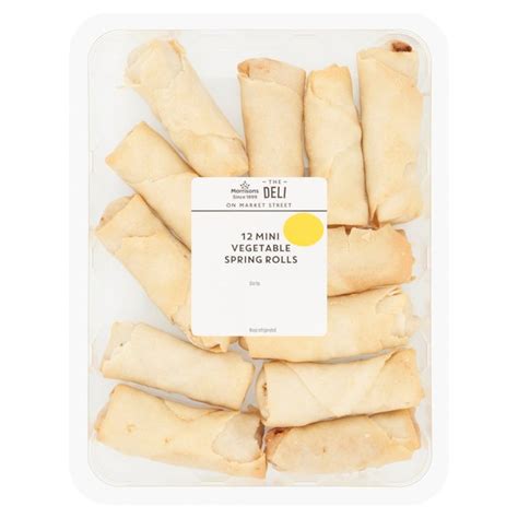 Market Street Deli Mini Vegetable Spring Rolls 12 per pack - HelloSupermarket