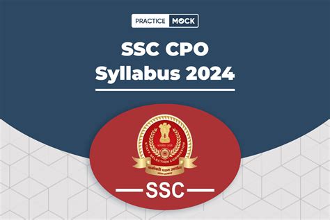 SSC CPO Syllabus 2024, Detailed Paper 1 & 2 Syllabus Topics