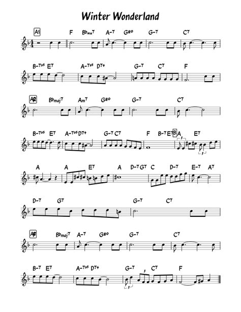 Winter Wonderland Sheet music for Piano (Solo) | Musescore.com