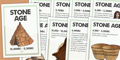 Stone Age Timeline Posters (teacher made)