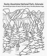 Rocky Mountains National Park Colorado Coloring Page  Pages sketch template