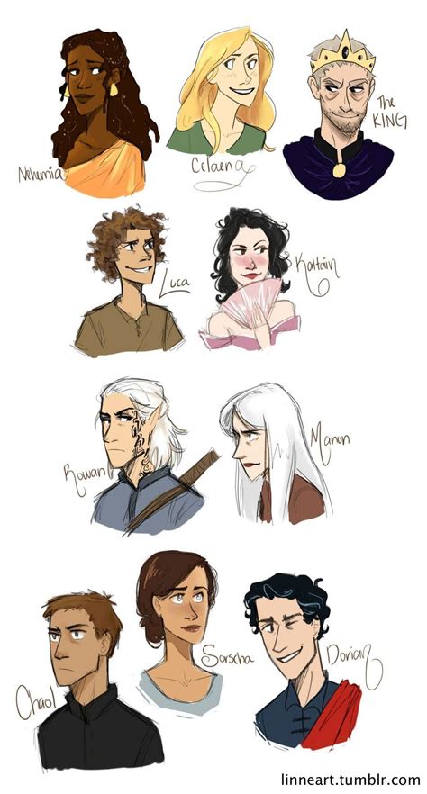 Throne of Glass Characters by compoundbreadd.deviantart.com on ...