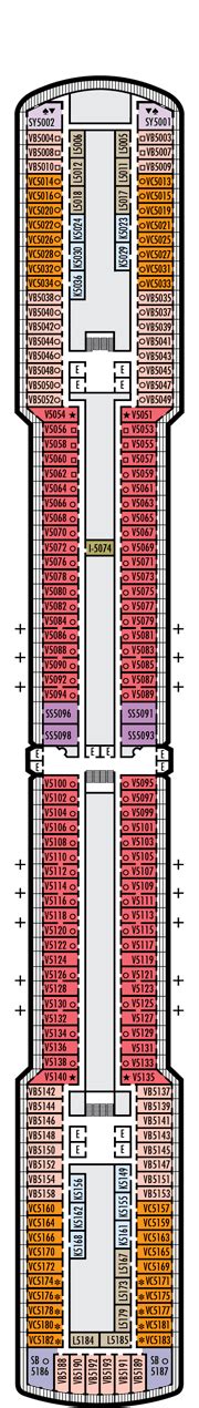 Nieuw Amsterdam Deck plan & cabin plan
