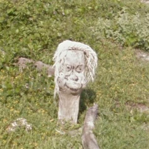 Creepy Plank Face in Canoa, Ecuador (Google Maps)