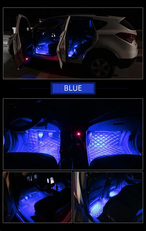 Neon Lights For Cars Interior Lights For Inside The Car Footwell Lights ...