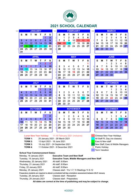 Calendars and Key Dates | Australian International School Hong Kong