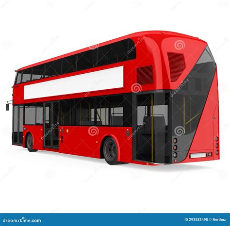 Double Decker Bus Isolated stock illustration. Illustration of public ...