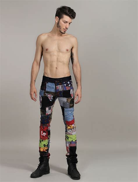 Multi Color Denim Fashion Straight Jeans For Men - Milanoo.com