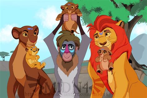 Rani,Kion and Raion,Shizi and Kiniun. by M1dn4 on DeviantArt in 2021 | Lion king drawings, Lion ...