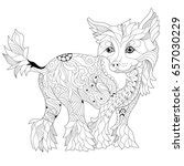 Dog Coloring Page For Kids Free Stock Photo - Public Domain Pictures