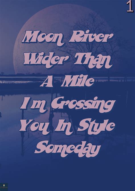 Moon River Lyrics Print andy Williams Audrey Hepburn Sinatra - Etsy UK