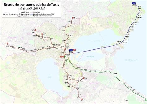 Map of Tunis Metro