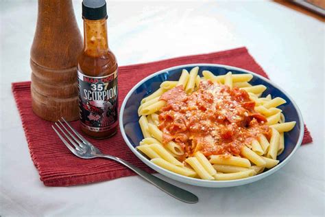 Drunken Scorpion Pasta Sauce | eas, Mad Dog 357 Scorpion Hot Sauce ...