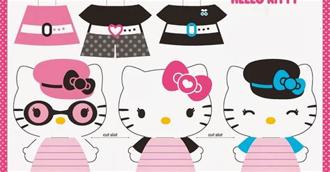 Hello Kitty Party Free Printable Paper Dolls. - Oh My Fiesta! in english