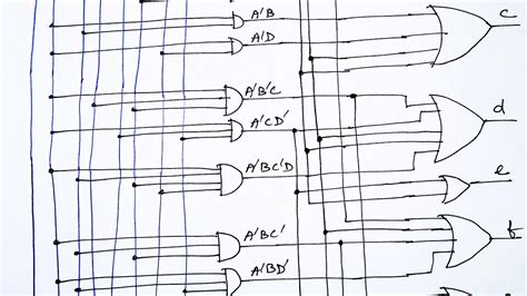 7 Segment Display Decoder Circuit Diagram