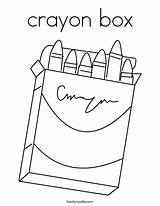 crayon box Coloring Page  Twisty Noodle sketch template