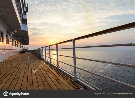 Cruise Ship Deck Beautiful Sunset Stock Photo by ©NAPA74 403433210