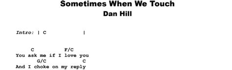 Dan Hill - Sometimes When We Touch Guitar Lesson & Tab - JGB