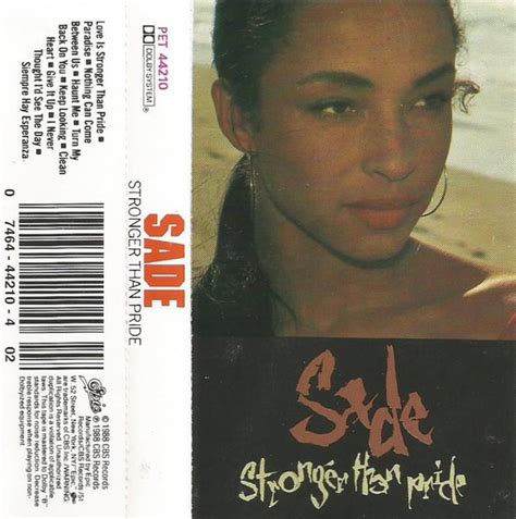 Sade - Stronger Than Pride (1988, Cassette) | Discogs