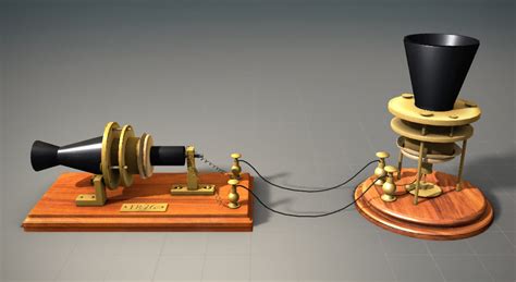 Telephone (Alexander Graham Bell) - 3D scene - Mozaik Digital Education and Learning