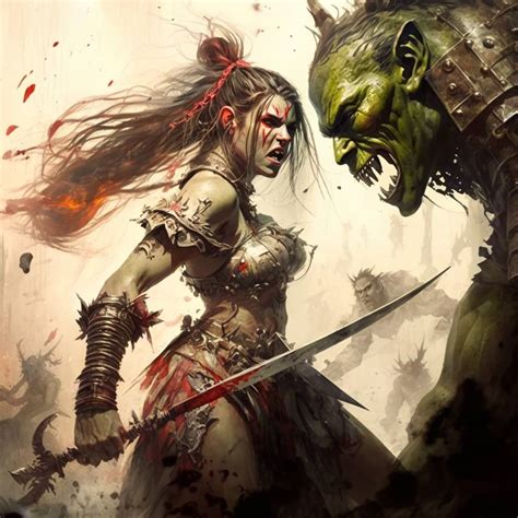 Orc warrior by Rafaelfrp on DeviantArt