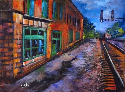 Old Train Station – Tutorial – Academy of Fine Art and Acrylic Painting