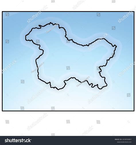 Jammu Kashmir Vector Map Stock Vector (Royalty Free) 2239703857 ...