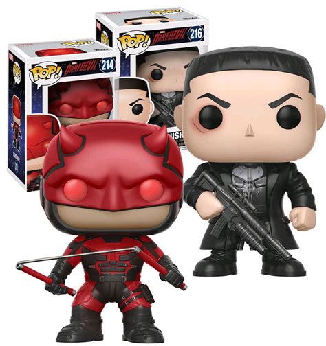 Funko POP! Marvel TV's Daredevil #214 and Punisher #216 Bundle New and Mint