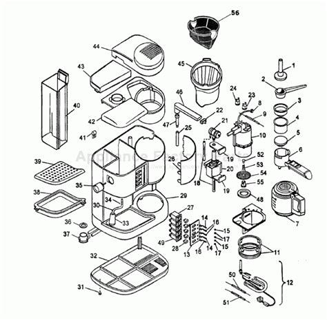 Delonghi Coffee Maker Parts Diagram | Reviewmotors.co