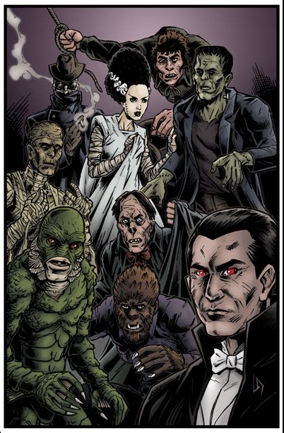 Bloody Pit of Rod: Universal Monster artwork!