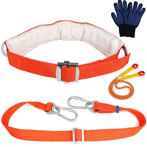 Buy Safety Belt with Adjustable Lanyard - tree climbing belt harness ...