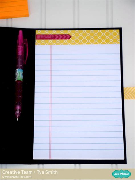 Simply Tya: 2 for 1 files - Notebook cover from a Sticky Note Holder