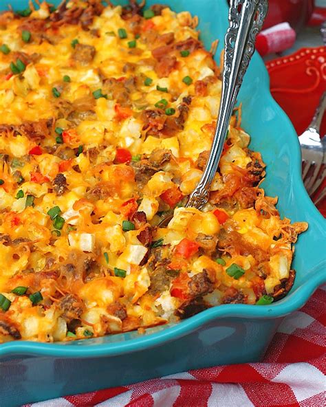 Cheesy Farmhouse Breakfast Casserole - Southern Discourse