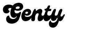 Genty font by Ilham Herry | FontRiver