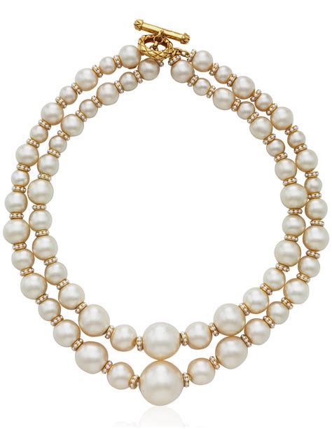 CHANEL DOUBLE STRAND FAUX PEARL NECKLACE, | Christie’s