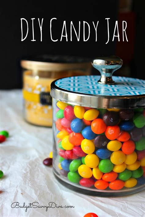 DIY Candy Jar by Upcycling Bath & Body Works Jars | Budget Savvy Diva