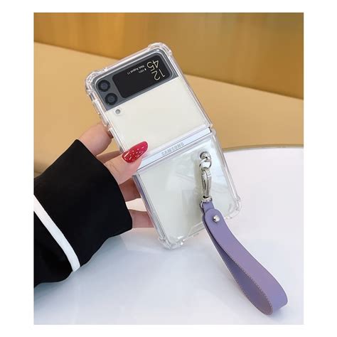 Samsung Galaxy Z Flip 5 4 3 Flip4 Flip3 5G Fashion Cute Purple Leather ...