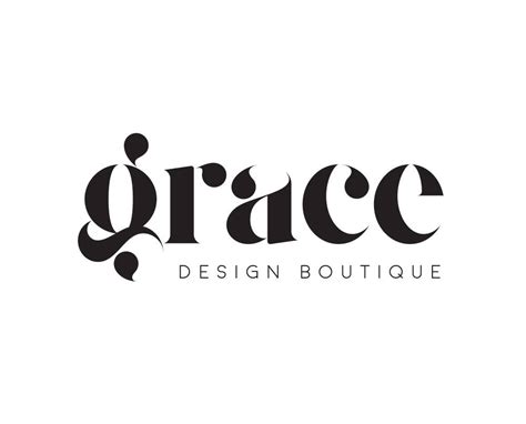 the word grace is written in black and white on a white background with ...