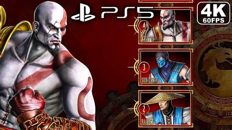 MORTAL KOMBAT Kratos PS5 Gameplay 4K 60FPS - YouTube