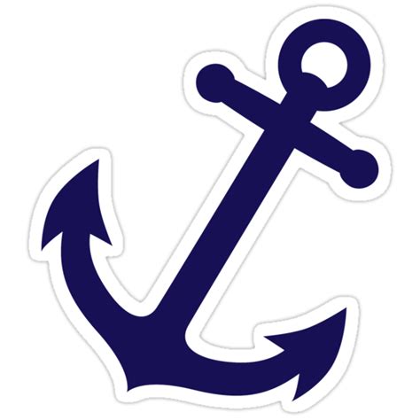 "Navy Blue Anchor" Stickers by Fuchs-und-Spatz | Redbubble