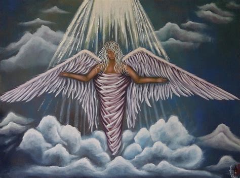 Mighty Seraphim Angel Painting by Sheri Shirangi - Pixels