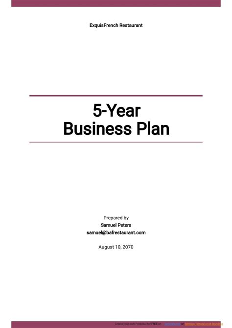 Blank Business Plans Templates Pdf - Format, Free, Download | Template.net