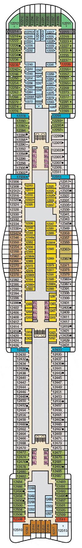 Carnival Jubilee Deck plan & cabin plan