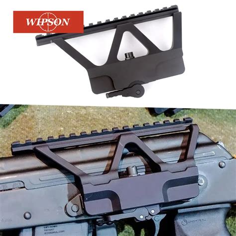 Aliexpress.com : Buy WIPSON Quick Detach QD AK Gun Side Rail Scope Mount with Picatinny Side ...