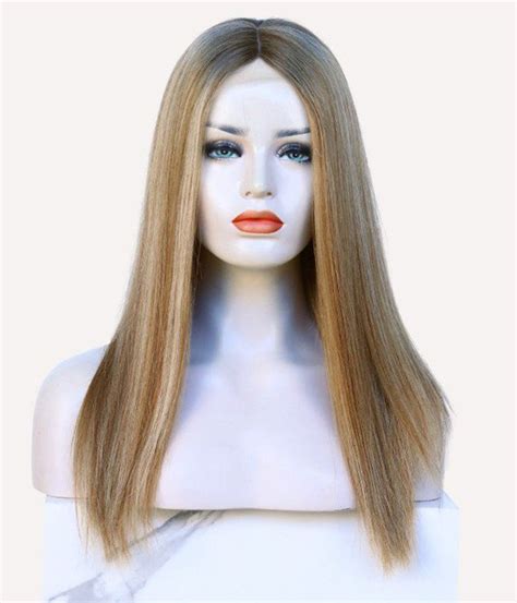 Silk Top & Full Hand-tied Cap With Silicone Wig For Sensitive Scalp