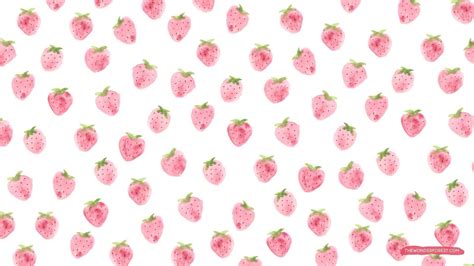 Images of cute strawberry background - #rock-cafe | Cute laptop wallpaper, Cute desktop ...