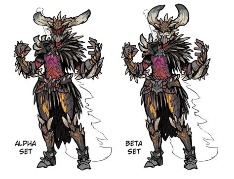 Alternative female [MR] Nergigante armor sketch | Monster hunter series ...